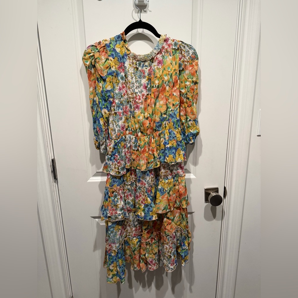 Floral Multicolor Kids Formal Dress